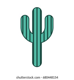 cactus plant isolated icon