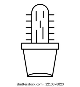 cactus plant Line Icon