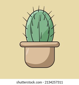 cactus plant nature vector design