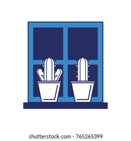 cactus in a plant pot icon
