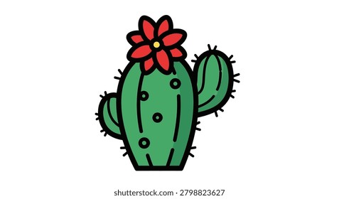 Cactus plant with prickly surface