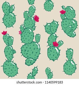 cactus plant seamless pattern illustration. Abstract design. For super wallpaper, decorative design.packing, background,textile print