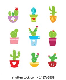 cactus plant vector