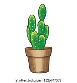 Cactus Plant Vector Illustration