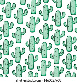 cactus plants exotic pattern background