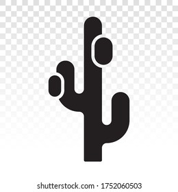Cactus plants or saguaro cactus flat icons for apps and website