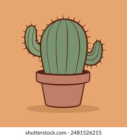 Cactus plants vector icon illustration graphic zone ten
