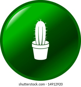 cactus in a pot button