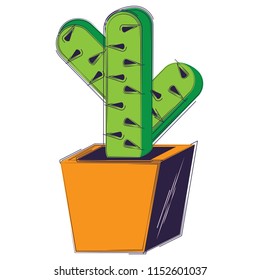 cactus pot icon