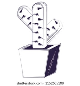 cactus pot icon