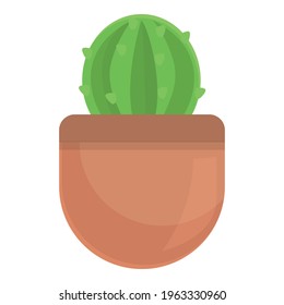 Cactus pot icon. Cartoon of Cactus pot vector icon for web design isolated on white background