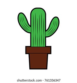 cactus in pot icon image 