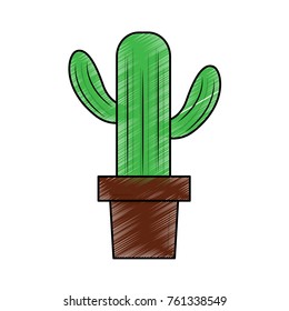 cactus in pot icon image 