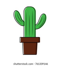 cactus in pot icon image 