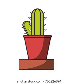cactus in a pot icon image