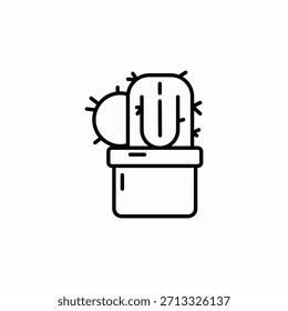 Kaktus-Topf-Symbol, Vektorsymbol