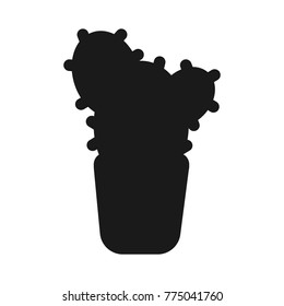 Cactus in pot icon for web Can be used as web element, playing design icon on white background vector illustration EPS
