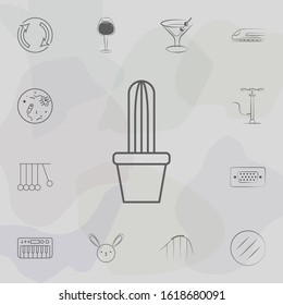 Cactus in a pot icon. Web icons universal set for web and mobile