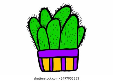 Cactus In The Pot Images for Design Decoration