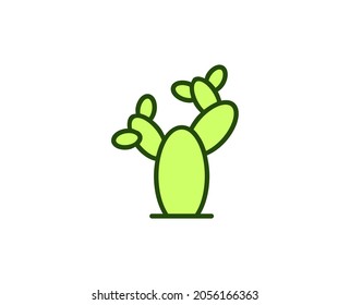 Cactus premium line icon. Simple high quality pictogram. Modern outline style icons. Stroke vector illustration on a white background. 