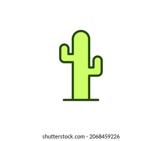 Cactus premium line icon. Simple high quality pictogram. Modern outline style icons. Stroke vector illustration on a white background. 