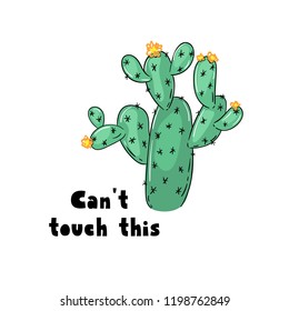 Cactus print design