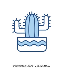 Cactus related vector icon. Isolated on white background. Vector illustration