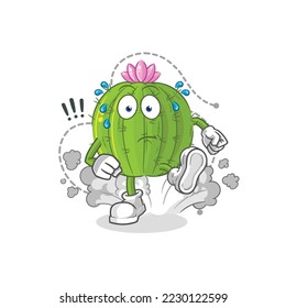 the cactus running illustration. character vector