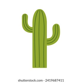 Cactus saguaro icon. Plant vector illustration.