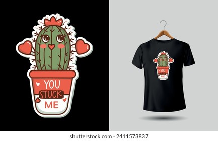 cactus sarcasm tshirt to show love your partner 