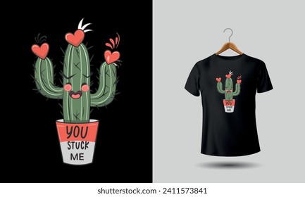 cactus sarcasm tshirt to show love your partner 