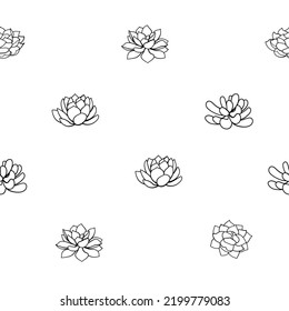 Cactus seamless background. Vector illustration.Hand drawn design is perfect for textiles, fabrics, wallpaper or gift wrap.