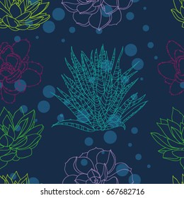 cactus seamless pattern