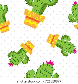 cactus seamless pattern