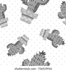 cactus seamless pattern