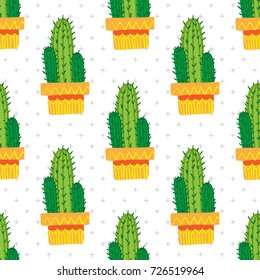 cactus seamless pattern