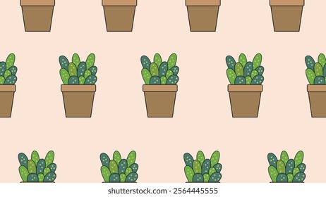 Cactus seamless pattern background. Cactus seamless illustration pattern. Cactus background. Perfect for fabrics, print, textile, wallpaper, and decor. SSTKbackgrounds