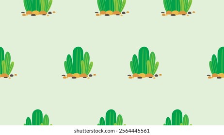 Cactus seamless pattern background. Cactus seamless illustration pattern. Cactus background. Perfect for fabrics, print, textile, wallpaper, and decor. SSTKbackgrounds