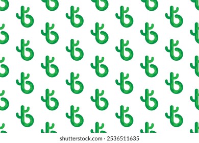Cactus seamless pattern background template. Cactus background illustration template