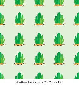 Cactus seamless pattern. Cactus illustration. Cactus background. Perfect for fabric, textile, wallpaper, decor, illustration, print, packaging of products. SSTKbackgrounds
