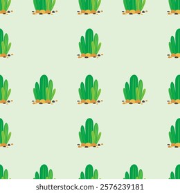 Cactus seamless pattern. Cactus illustration. Cactus background. Perfect for fabric, textile, wallpaper, decor, illustration, print, packaging of products. SSTKbackgrounds