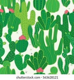 Cactus Seamless Pattern. Mexican seamless pattern. Background Wallpaper