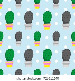 cactus seamless pattern, cactus vector pattern