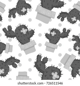 cactus seamless pattern, cactus vector pattern