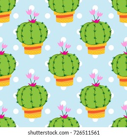 cactus seamless pattern, cactus vector pattern