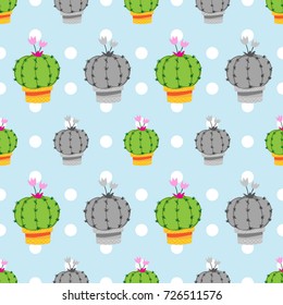 cactus seamless pattern, cactus vector pattern