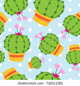 cactus seamless pattern, cactus vector pattern