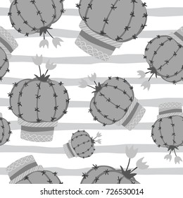 cactus seamless pattern, cactus vector pattern