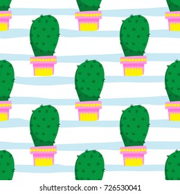 cactus seamless pattern, cactus vector pattern
