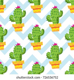 cactus seamless pattern, cactus vector pattern